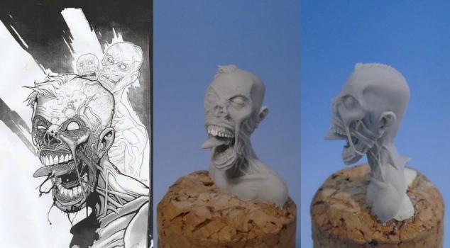 Zombie Bust by Etienne D