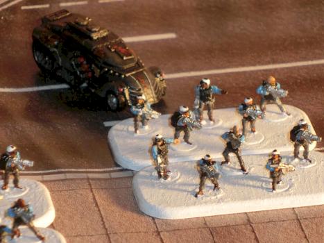 Resistance Jackson with 2 bases of Infantry #3 by Thernos
