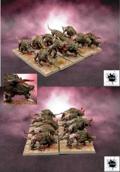 Chaos Warhounds by Shadesofwar