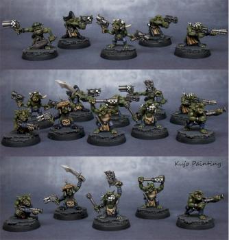 Gretchin Squad by KujoPainting