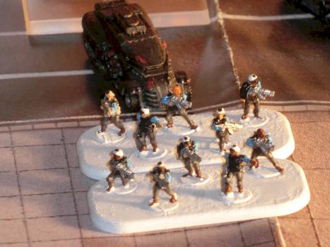 Resistance Jackson with 2 bases of Infantry #2 by Thernos