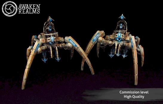 Necron Triarch Stalker by Awaken Realms