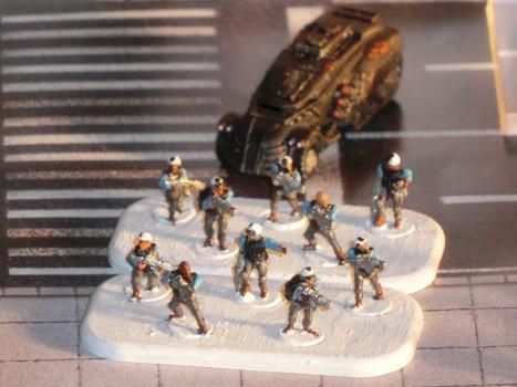 Resistance Jackson with 2 bases of Infantry by Thernos