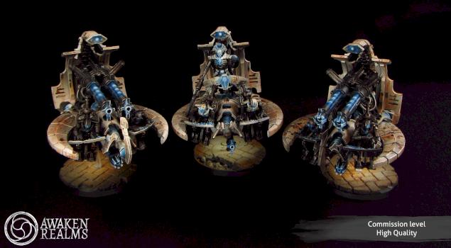 Necron Annihilation Barges & Catacomb Command Barge by Awaken Realms