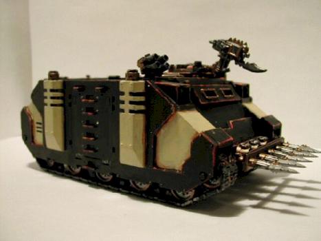 Chaos Space Marine Rhino by vellavathalor