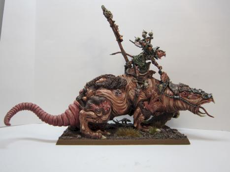 skaven warlord on brood horror by matth