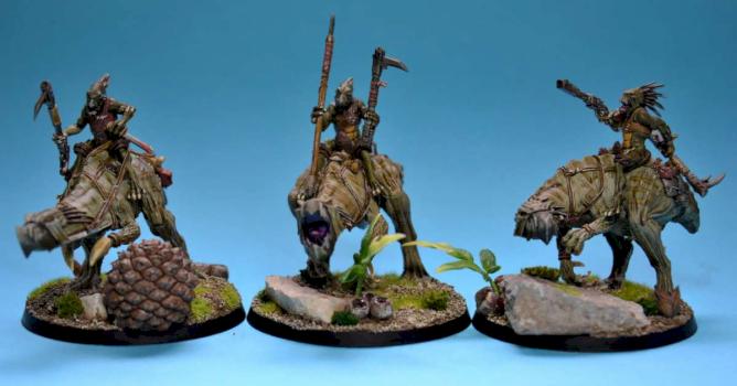 Kroot Knarloc riders by Nugruk