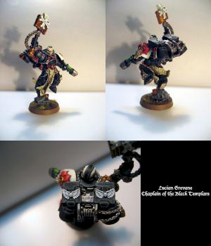Black Templar Chaplain by HarlequinZer0