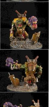 Ork warboss with squig by Pahaere