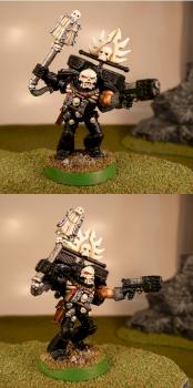 Exiled Chapter Space Marine Chaplain by DuncanStrohnd