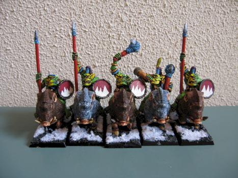 Savage orc boar boyz. by biginbelgium