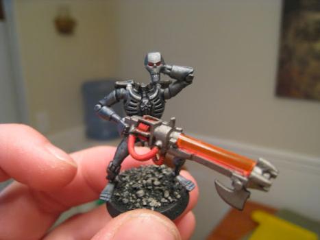 Ice Blue Metal Necron Warrior by Dark Trainer