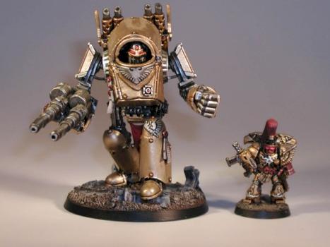 Pre heresy Custodes Dreadnought repost for scale by Kaleb Daark