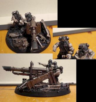 Chaos Renegade Militia Weapon Team with Lascannon by NothingInCommon