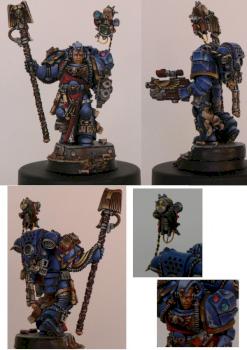 archiviste / librarian space marine by nicolalalas