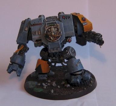 Space Wolves Dreadnought (Arm swaps) by BigWhiteBear