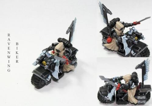 Dark Angels Ravenwing Biker by Edge Miniatures