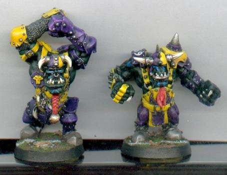 orques noirs blood bowl by sgt poppits