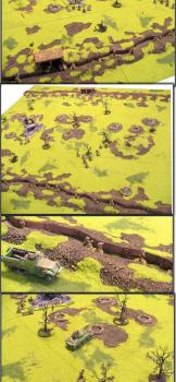 WW2 board with trenches by Dirk