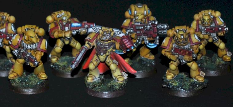 Imperial Fists Tactical Squad with Captain by miniaturesshop
