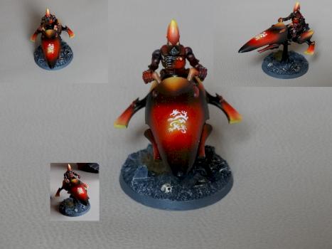Eldar Guardian Jetbike, design studie for new army color scheme by kharn123
