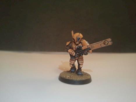 Tau fire warrior by Vargeist