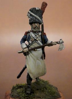 FRENCH OLD GUARD SAPPER-28mm-ONIRIA Miniatures by miniaturemilitari