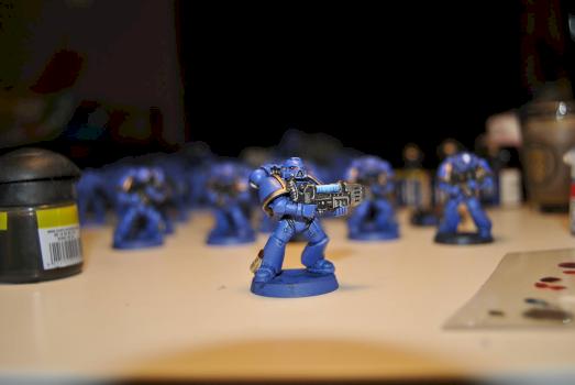 Space Marine halfway done by mini_kurka
