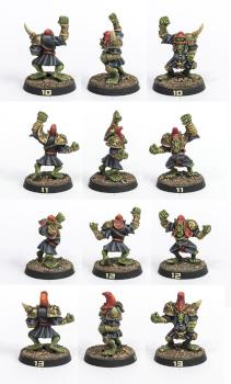 Blood bowl Chaos Dwarf Hobgoblins by Jude