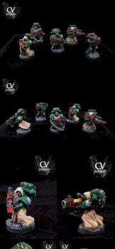 Dark Angels Devastator squad by CustodianValdor