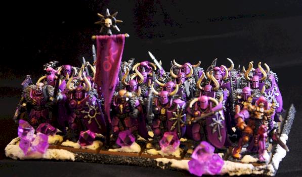 Slaaneshi Warriors of Chaos with Sorcerer by Shane3