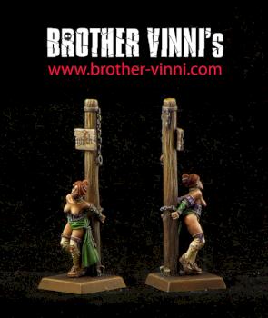 Witch at pillory by Brother Vinni