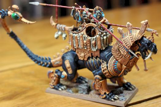 Tomb Kings Khemrian Warphinx by RandomNerdery