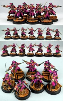Amethyst Rose Gun Mages by Pszito