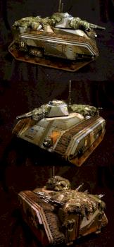 Imperial guard Chimera w cammo net by Tryzna
