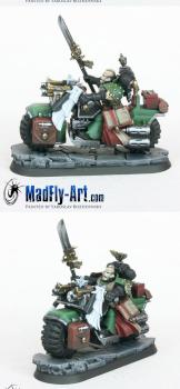 Disciples of Caliban Captain on Bike by MadFlyArtStudio
