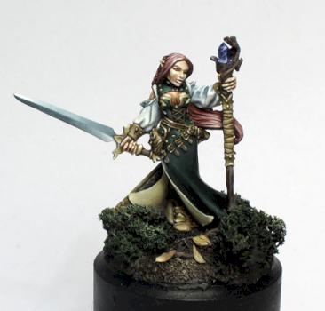 Lysette, Elven mage by M. Salava