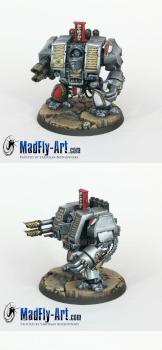 Grey Knights Dreadnought by MadFlyArtStudio