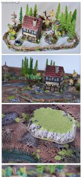 FANTASY BATTLE VILLAGE HOUSE SET+ FREE 2 HILLS by studiolevel