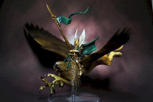 elf on griphon by Nugruk