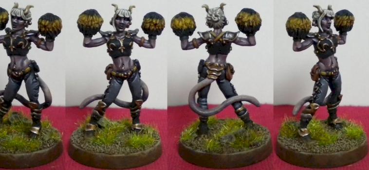 Bloodbowl - Chaos Cheerleader by Gnottapan