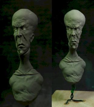 Alien bust by Fedath