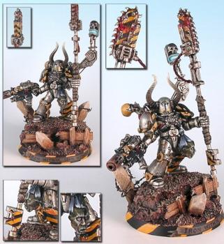 Chaos Marine: Iron Warrior Lord by EArkham
