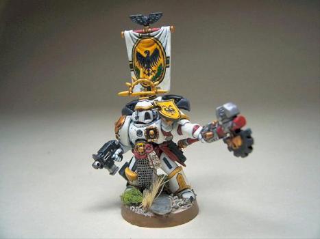 Veteran Sergeant - Praetors of Aquila - Loyalist Space Marine Chapter by farseer