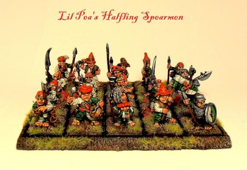 Lil Pea's Halfling Spearmen by Hubbynz