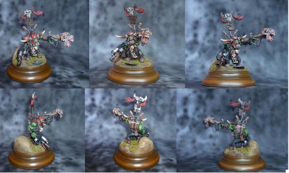 Ork Warboss with Attack Squig by adolf1