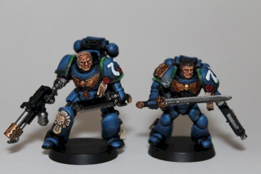 Uriel Ventris and Pasanius Ultramarines WIP pt.2 by pntbolplayer