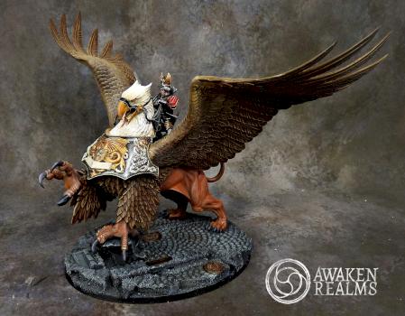 Warhammer Age of Sigmar Empire Karl Franz on Deathclaw by Awaken Realms