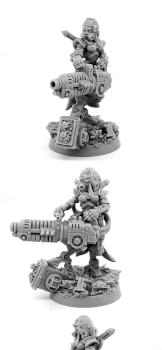NAKED FEMALE IMPERIAL MECHANIC ERADICATOR WITH PLASMA CANNON by warex