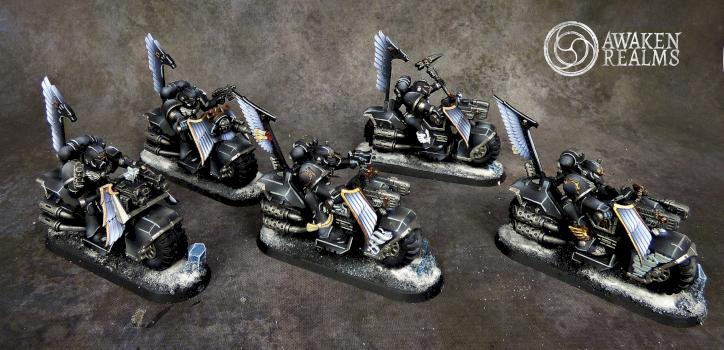 Dark Angels Ravenwing Bikers by Awaken Realms